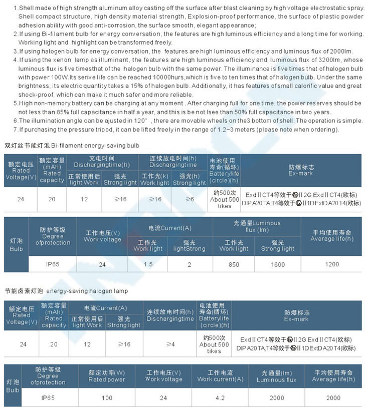 BFW6100系列防爆投光灯(IIB、IIC)